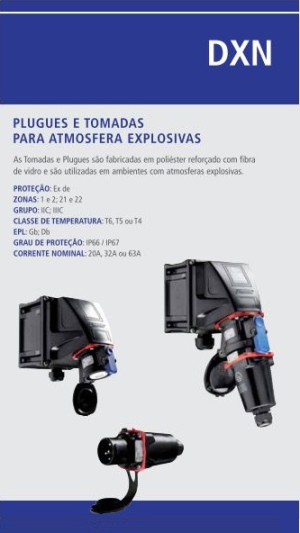 Plugues e Tomadas para Atmosfera Explosivas